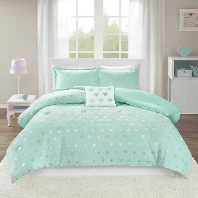 Intelligent Design Jenna Geometric Comforter Set with decorative pillow