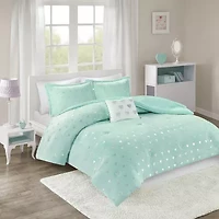 Intelligent Design Jenna Geometric Comforter Set with decorative pillow