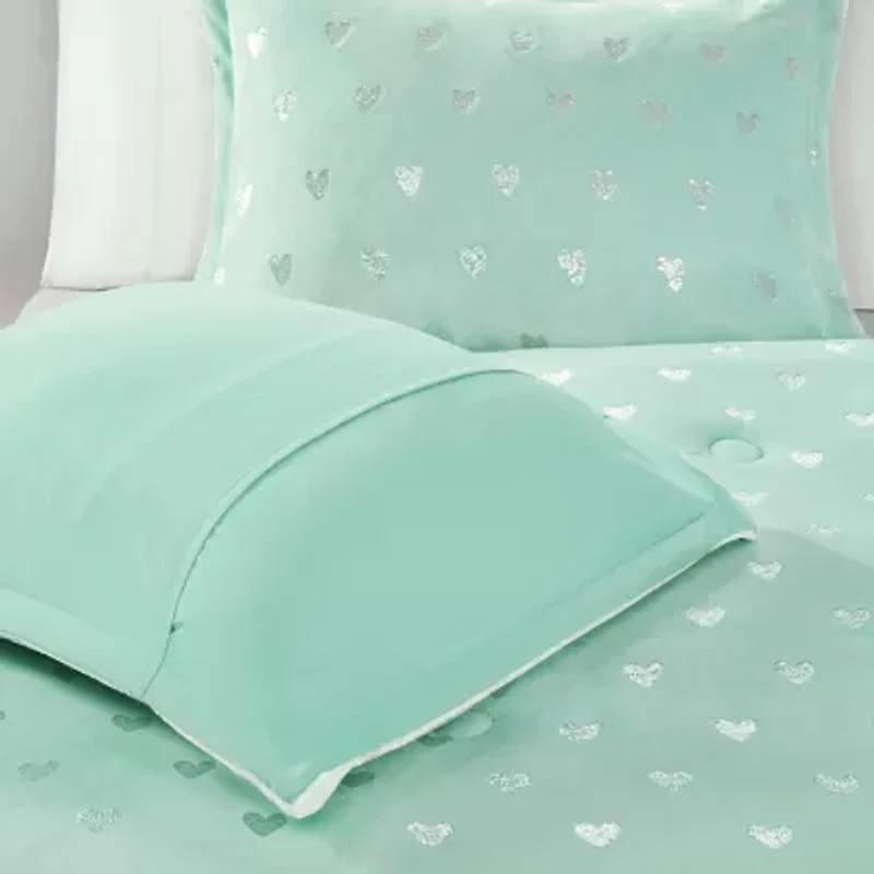 Intelligent Design Jenna Geometric Comforter Set with decorative pillow
