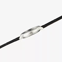 Disney Mickey Mouse Mens Black Leather Strap Watch Wds000403