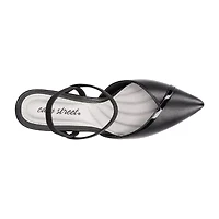 Easy Street Unna Womens Round Kitten Heel Pumps