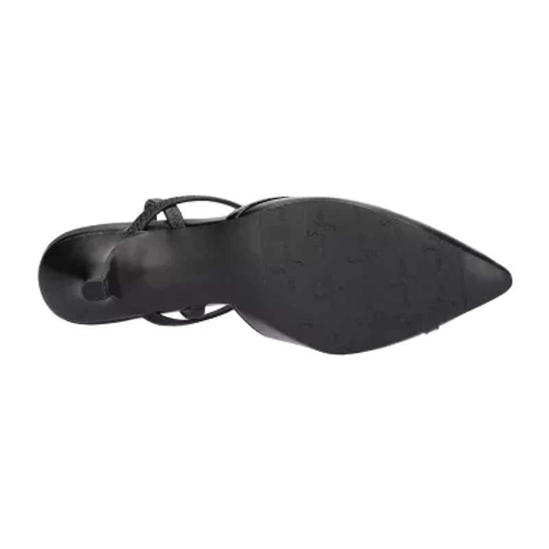 Easy Street Unna Womens Round Kitten Heel Pumps