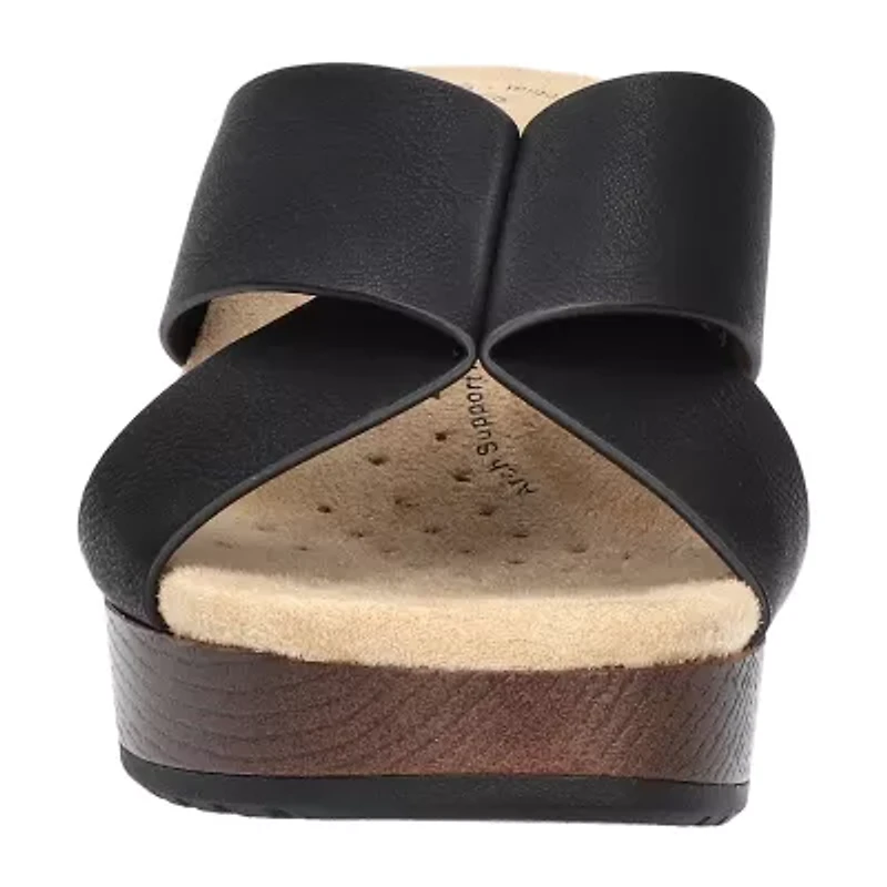 Easy Works By Street Womens Ragan Slide Sandals