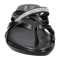 Easy Street Womens Aldina Slide Sandals
