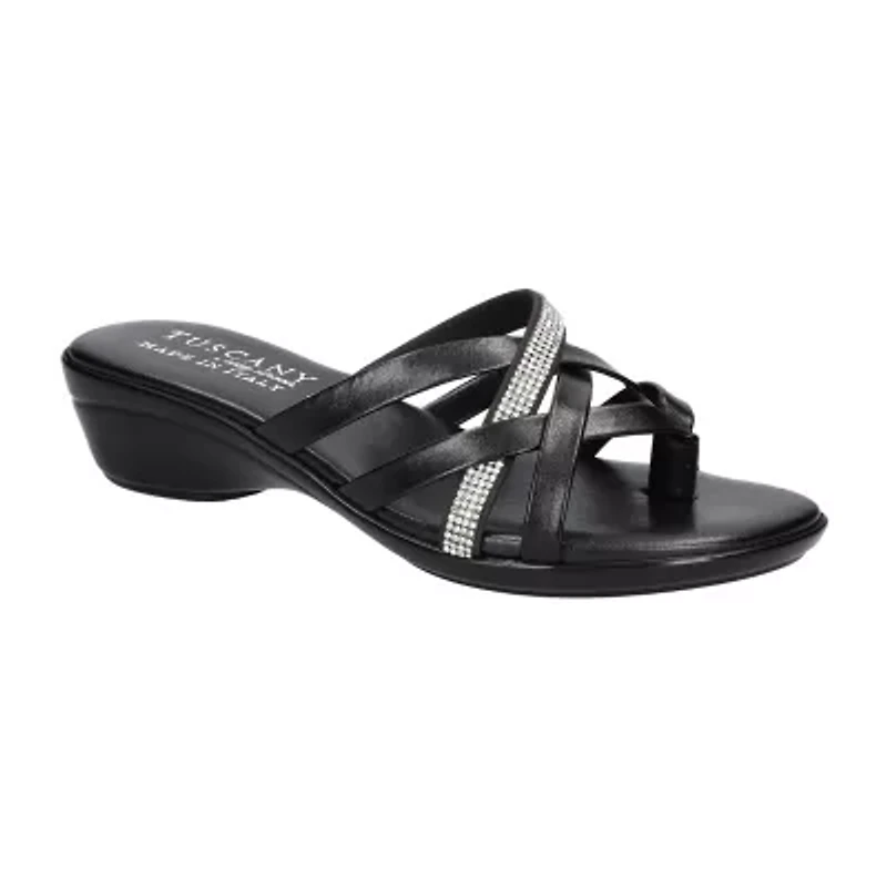 Easy Street Womens Aldina Slide Sandals