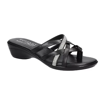 Easy Street Womens Aldina Slide Sandals