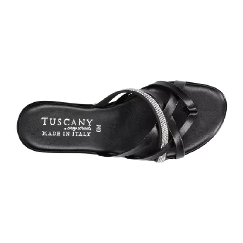 Easy Street Womens Aldina Slide Sandals