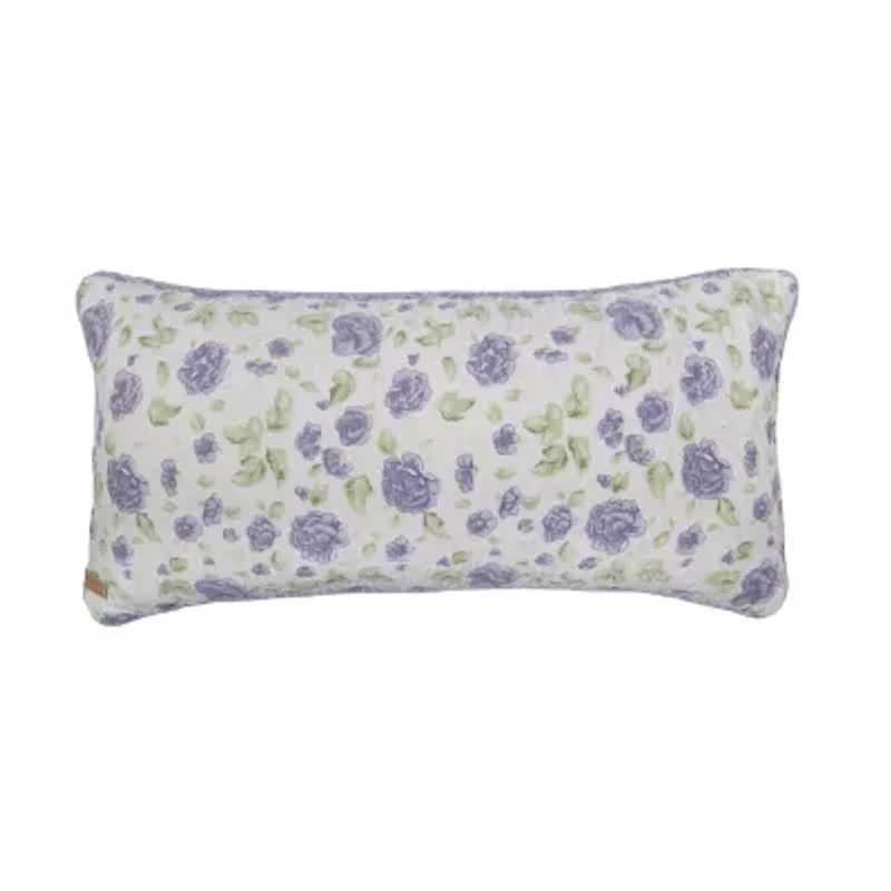 Donna Sharp Lavender Rose Rectangular Throw Pillow