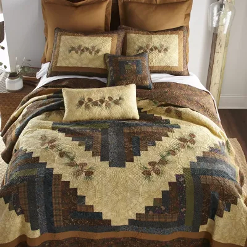 Donna Sharp Cabin Raising Square Throw Pillow