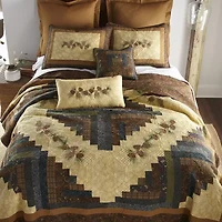 Donna Sharp Cabin Raising Square Throw Pillow