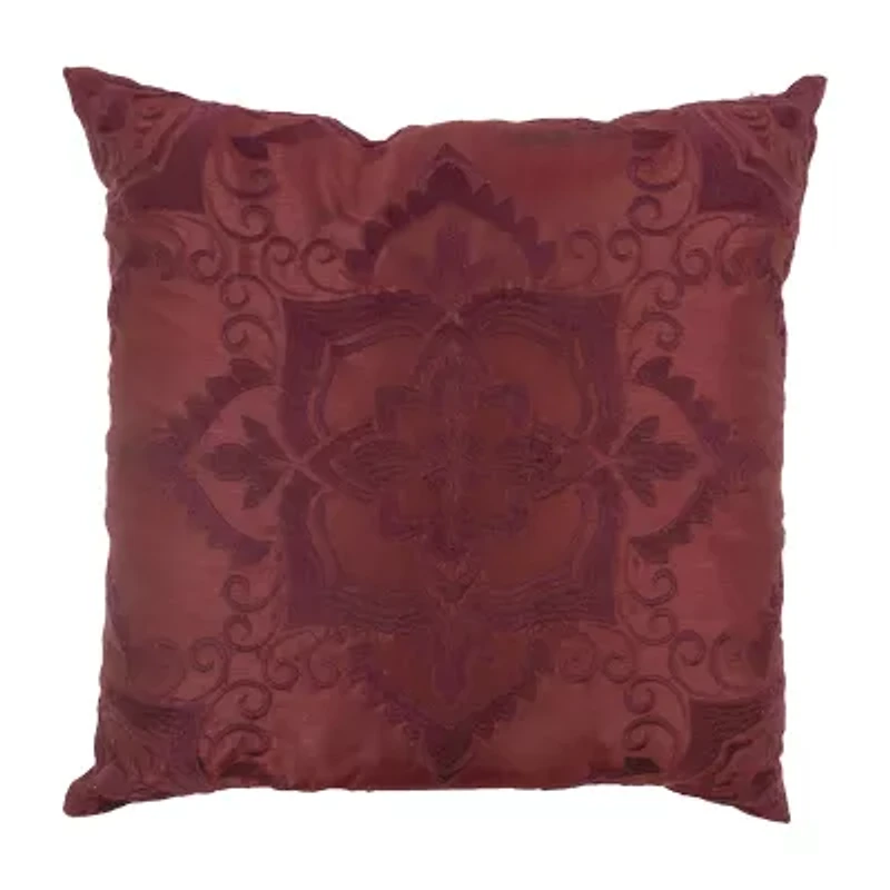 Donna Sharp Spice Postage Square Throw Pillow