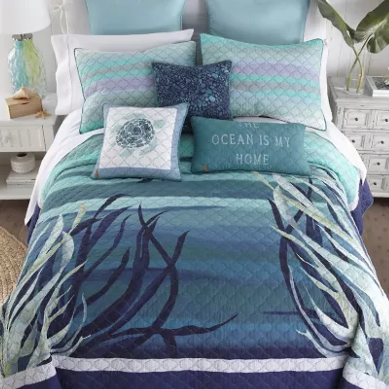 Donna Sharp Summer Surf Square Throw Pillow
