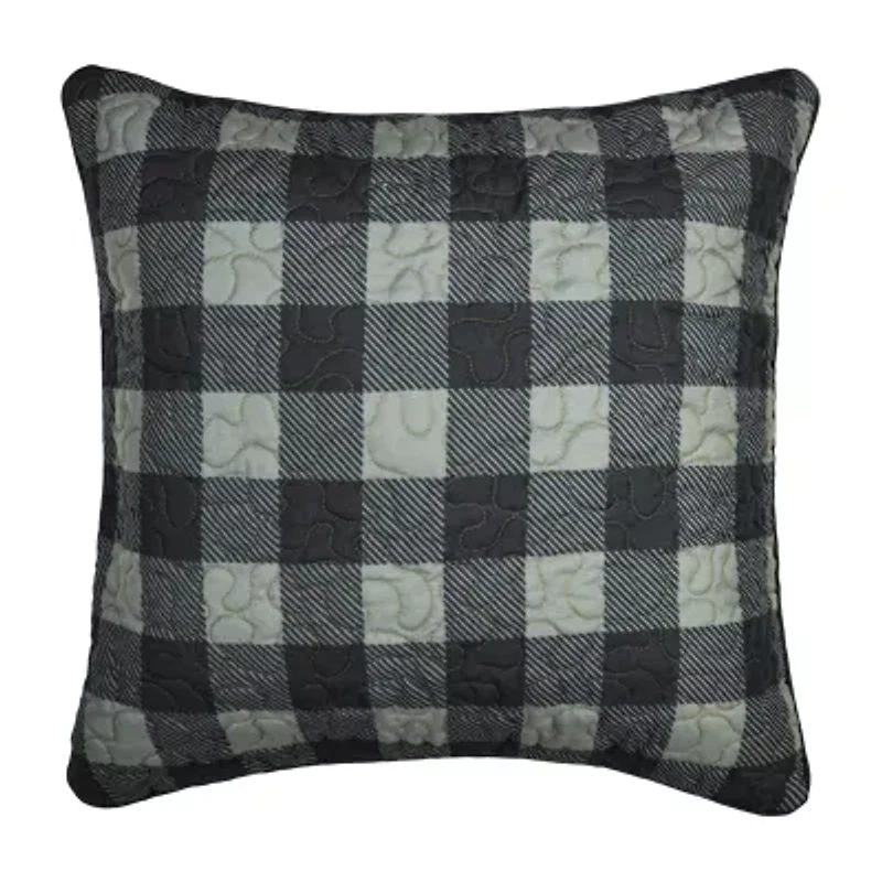 Donna Sharp Bear Walk Plaid Square Throw Pillow