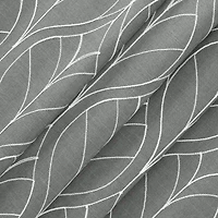 Fieldcrest Heritage Allegria Grommet Top Energy Saving Embroidered 100% Blackout Single Curtain Panel