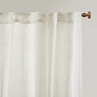 Madison Park Calista Rod Pocket Back Tab Sheer Set of 2 Curtain Panel