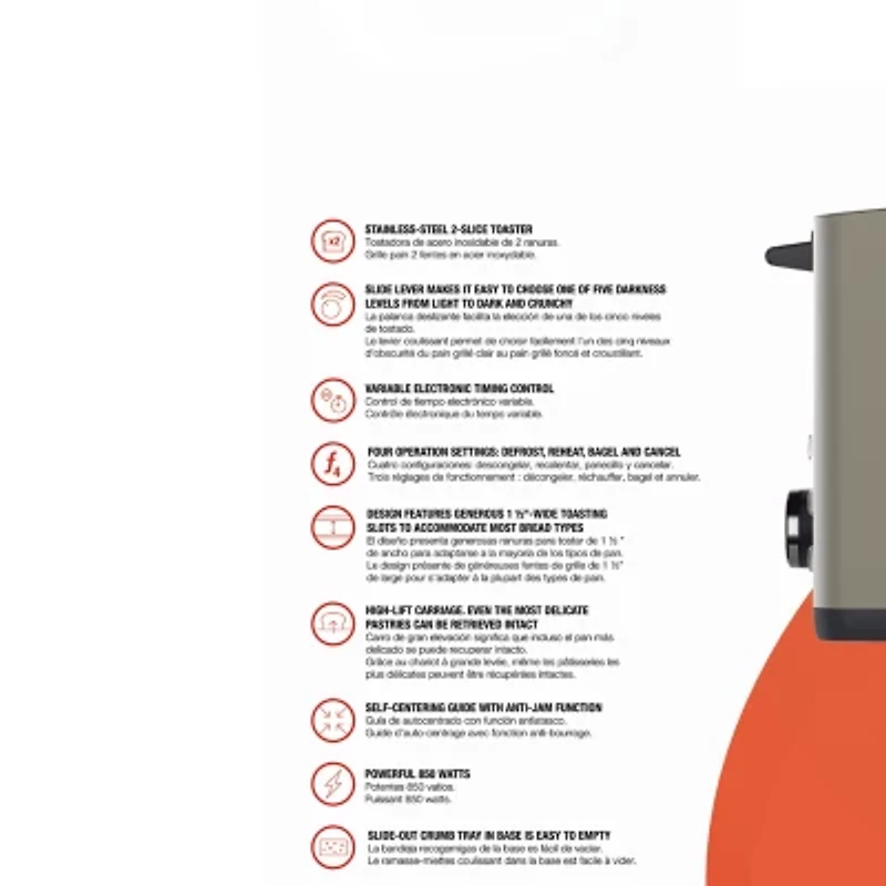 SOLAC My Toast II Legend 2-Slice Toaster