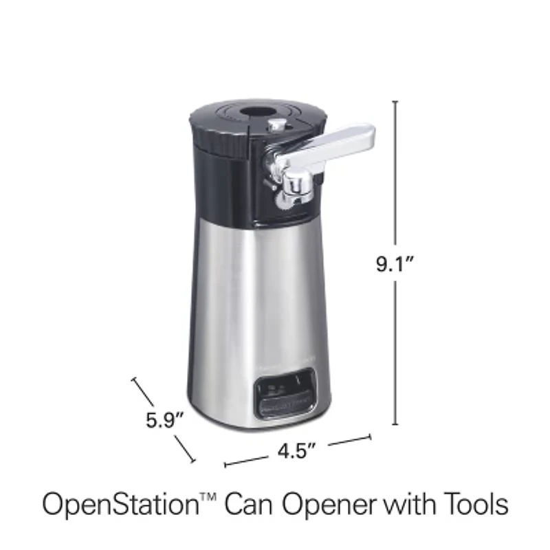 Hamilton Beach OpeningStation Can Opener with Opening Tools