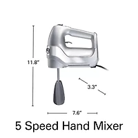 Hamilton Beach Professional 5 Speed Hand Mixer with Easy Clean Beaters