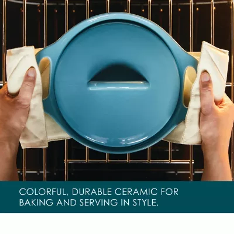 Rachael Ray Ceramic 3-pc. Casserole Bakers with Shared Lid Set