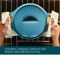 Rachael Ray Ceramic 3-pc. Casserole Bakers with Shared Lid Set