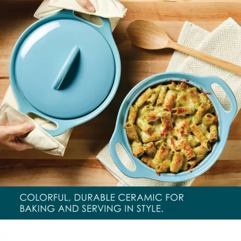 Rachael Ray Ceramic 3-pc. Casserole Bakers with Shared Lid Set