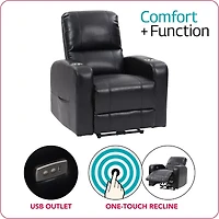 Corliving Oren Track-Arm Recliner