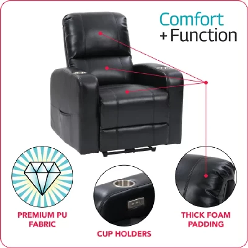 Corliving Oren Track-Arm Recliner