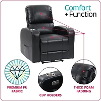 Corliving Oren Track-Arm Recliner
