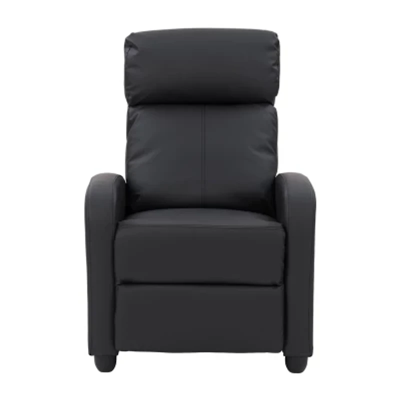 Corliving Oren Curved Slope-Arm Recliner