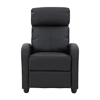 Corliving Oren Curved Slope-Arm Recliner