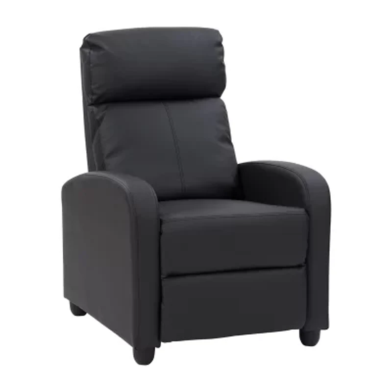 Corliving Oren Curved Slope-Arm Recliner