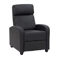 Corliving Oren Curved Slope-Arm Recliner