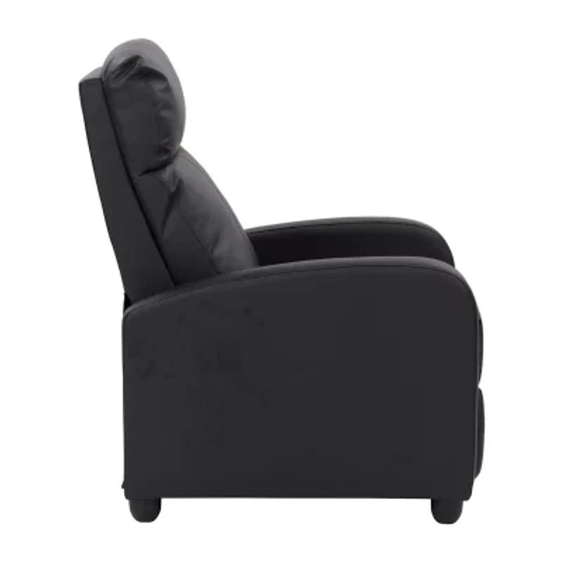 Corliving Oren Curved Slope-Arm Recliner