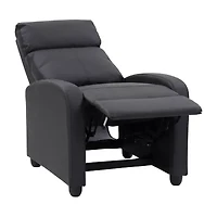 Corliving Oren Curved Slope-Arm Recliner