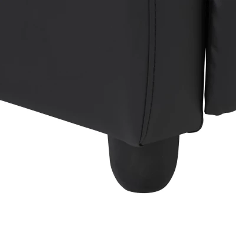 Corliving Oren Curved Slope-Arm Recliner