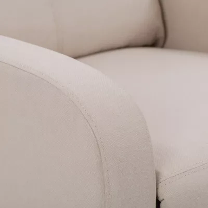 Corliving Oren Curved Slope-Arm Recliner