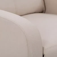 Corliving Oren Curved Slope-Arm Recliner