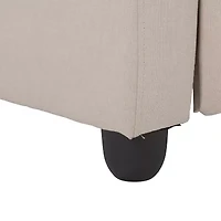 Corliving Oren Curved Slope-Arm Recliner
