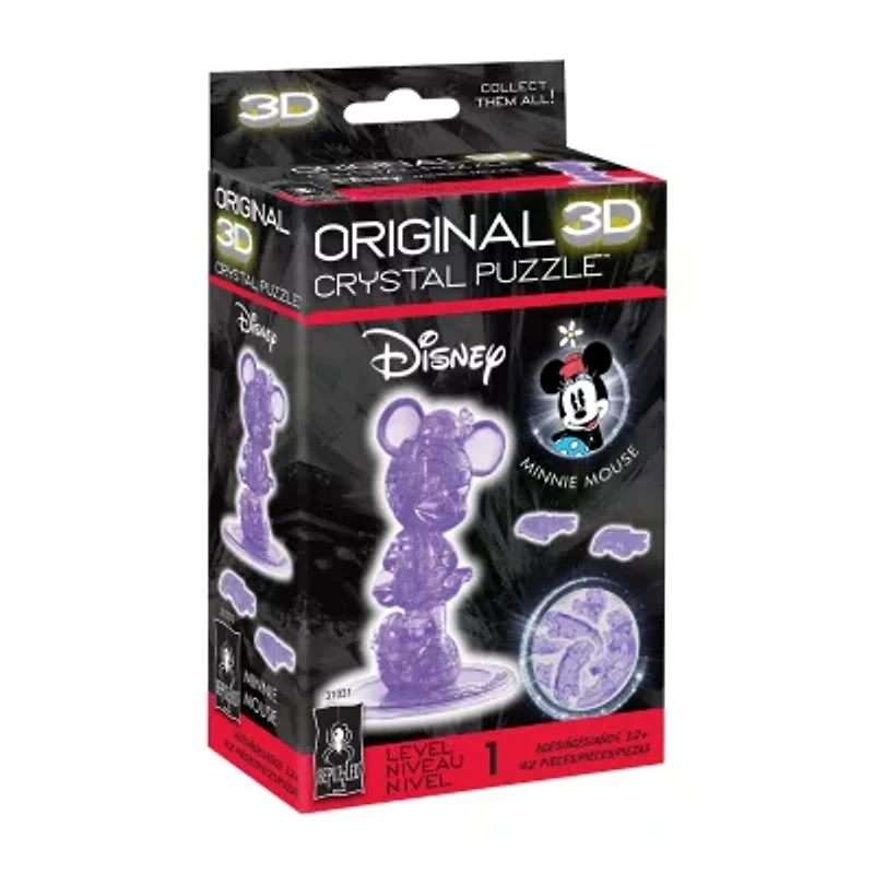 Bepuzzled 3d Crystal Disney Minnie Mouse 2nd Edition: 42 Pcs Minnie Mouse 42-pc. Puzzle