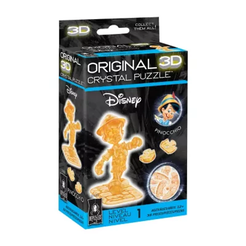 Bepuzzled 3d Crystal Disney Pinocchio: 38 Pcs Puzzle