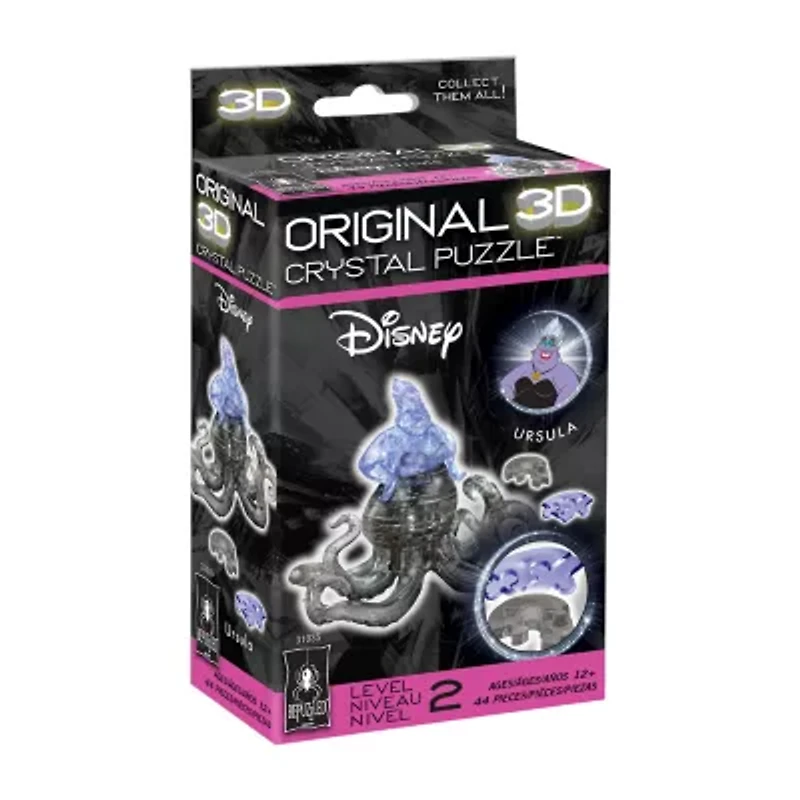 Bepuzzled 3d Crystal Disney Ursula: 44 Pcs Ariel The Little Mermaid 44-pc. Puzzle