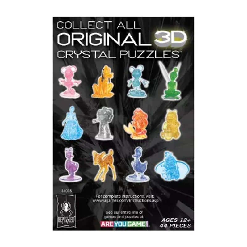 Bepuzzled 3d Crystal Disney Ursula: 44 Pcs Ariel The Little Mermaid 44-pc. Puzzle