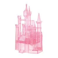 Bepuzzled 3d Crystal Disney Cinderella'S Castle (Pink): 71 Pcs Cinderella Princess Puzzle