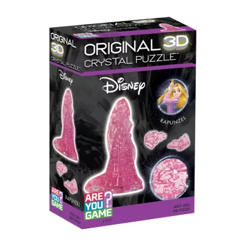 Areyougame.Com 3d Crystal Disney Rapunzel (Pink): 39 Pcs Princess Rapunzel 39-pc. Puzzle