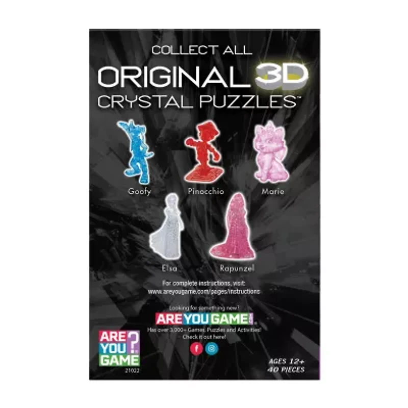 Areyougame.Com Areyougame.Com 3d Crystaldisney Snow White (Pink): 40 Pcs Princess Snow White 40-pc. Puzzle