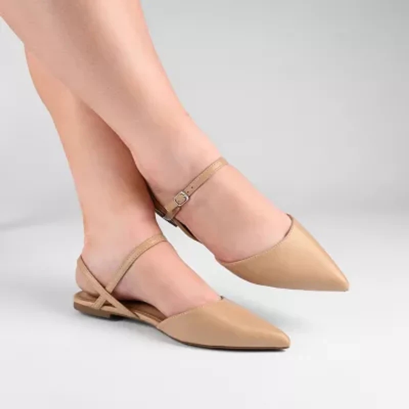 Journee Collection Martine Womens Pointed Closed Toe Ballet Flats