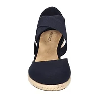 Easy Street Womens Pari Wedge Sandals