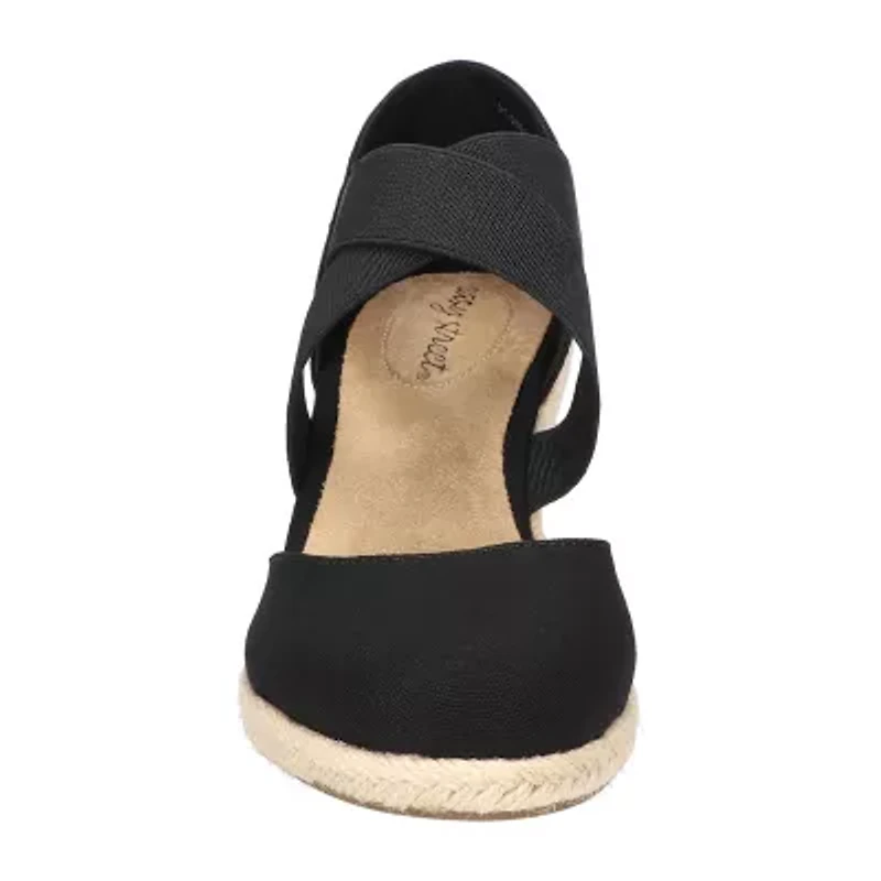 Easy Street Womens Pari Wedge Sandals