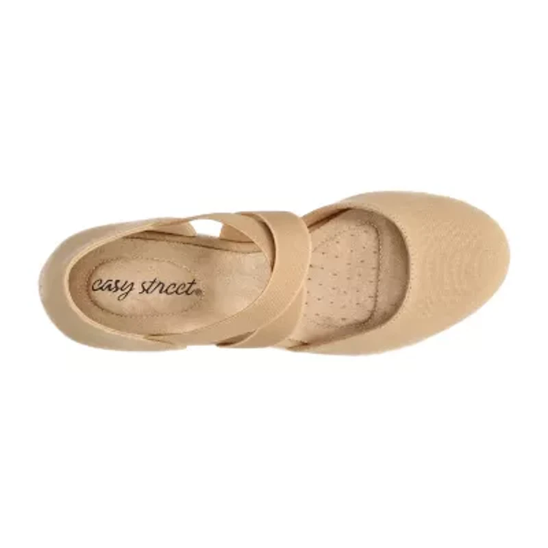 Easy Street Womens Pari Wedge Sandals