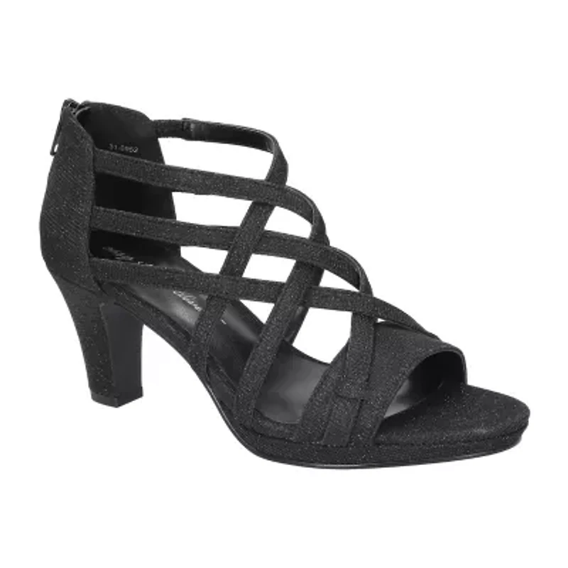 Easy Street Womens Bee Heeled Sandals
